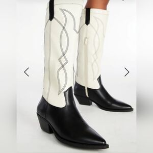 Tillie boots, Just Fab, size 7.5, black/birch color